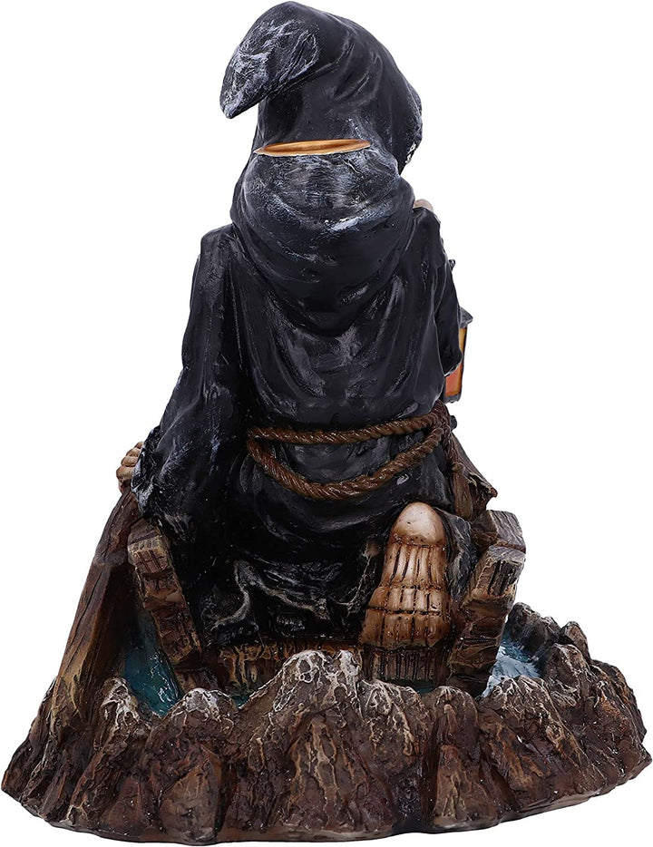 Nemesis Now Scent of The Styx Grim Reaper Backflow Incense Burner 16.6cm, Black