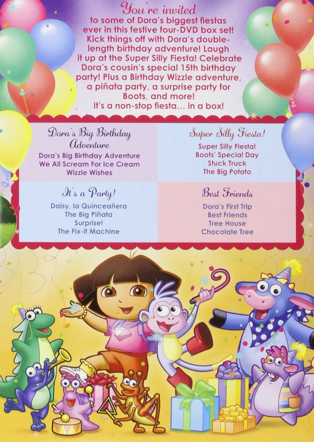 Dora The Explorer: Doras großes Partypaket – Animation [DVD]