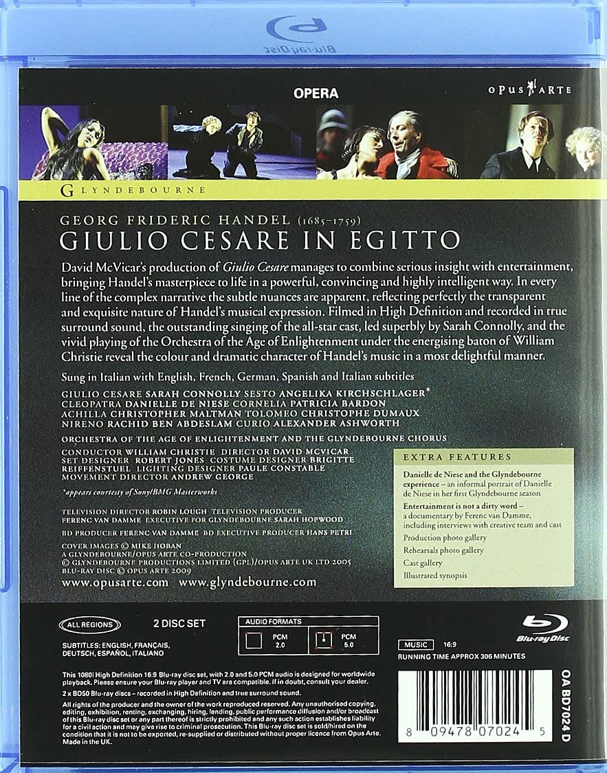 Georg Friedrich Händel – Giulio Cesare (Glyndebourne Festival Opera 2005) [2009] [Region Free] [Blu-ray]