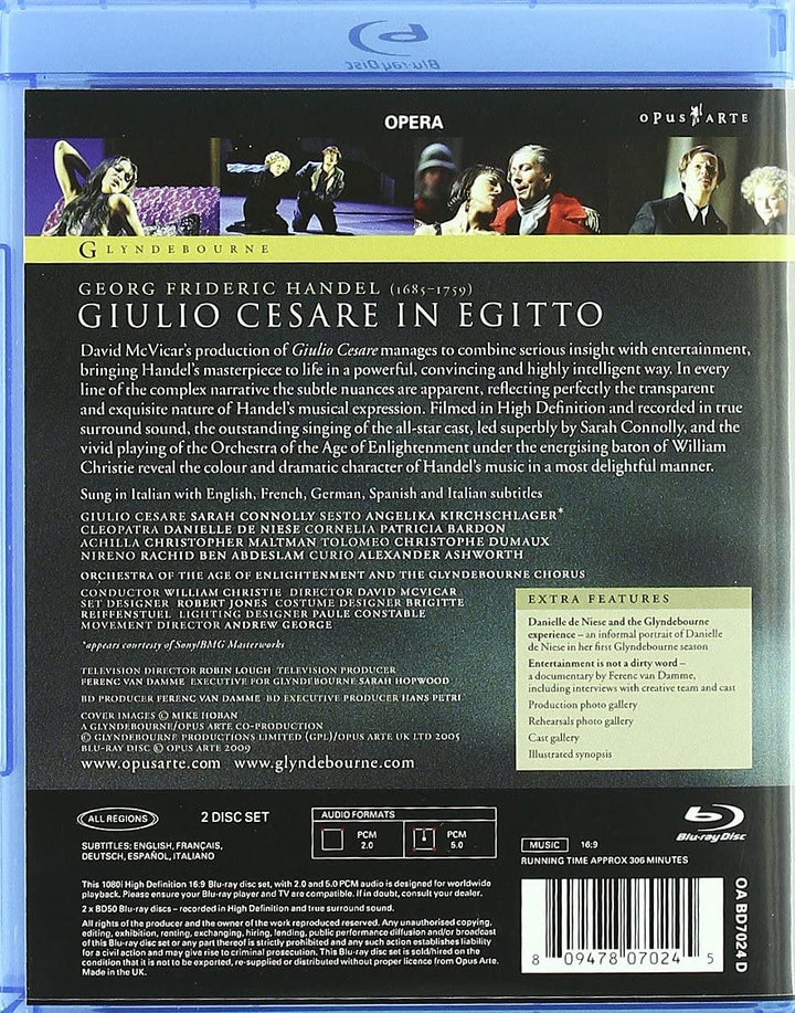 Georg Friedrich Händel – Giulio Cesare (Glyndebourne Festival Opera 2005) [2009] [Region Free] [Blu-ray]