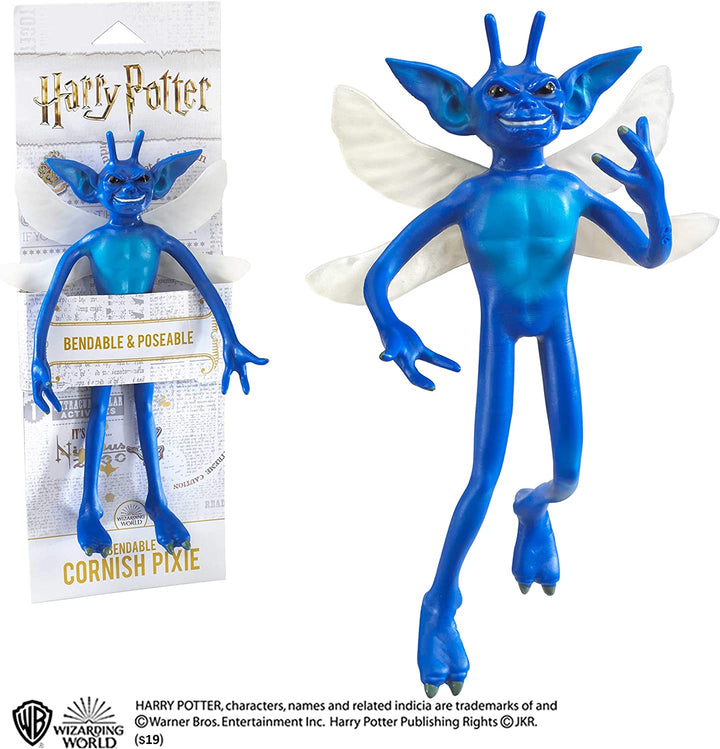 The Noble Collection Biegsame Cornish Pixie-Figur, offiziell lizenzierte 7 Zoll (18 cm) biegbare Harry Potter-Figur, bewegliche, sammelbare Kammer des Schreckens-Puppenfigur – für Kinder und Erwachsene