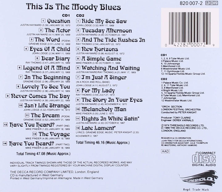 This Is The Moody Blues - The Moody Blues [Audio-CD]