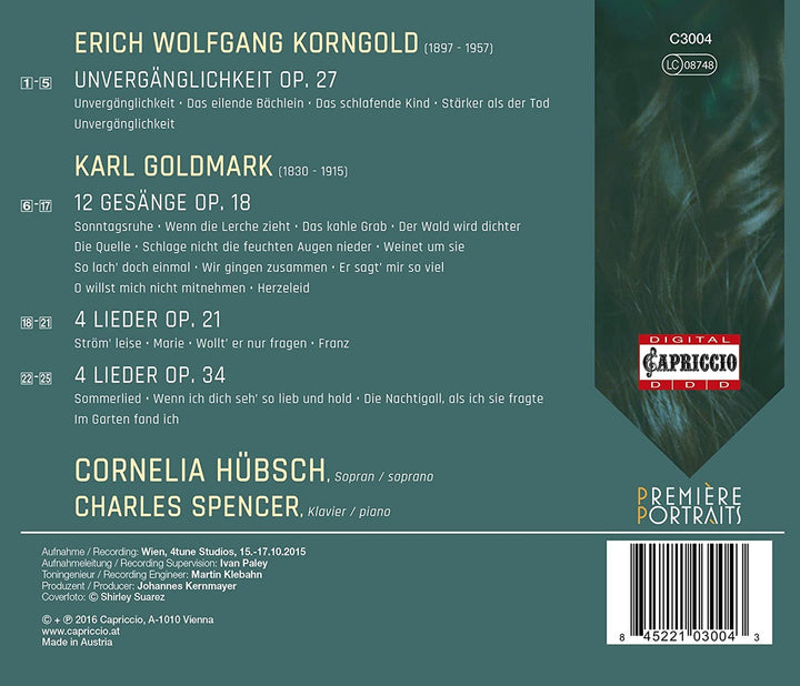 Cornelia Hubsh [Cornelia Hübsch; Charles Spencer] [Capriccio: C3004] [Audio CD]