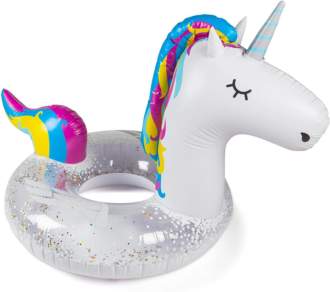 BigMouth Inc Giant Sparkling Unicorn Pool Float - Yachew