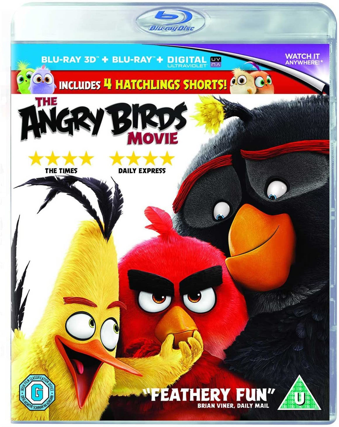 The Angry Birds Movie UV Copy] [2016] [Region A & B & C]  - Family/Adventure [Blu-ray]