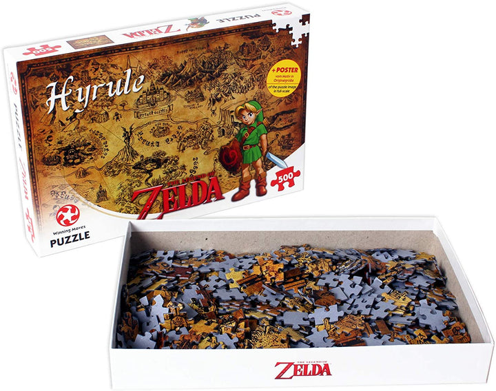 Winning Moves Legend of Zelda Hyrule Field Puzzle 500 pièces