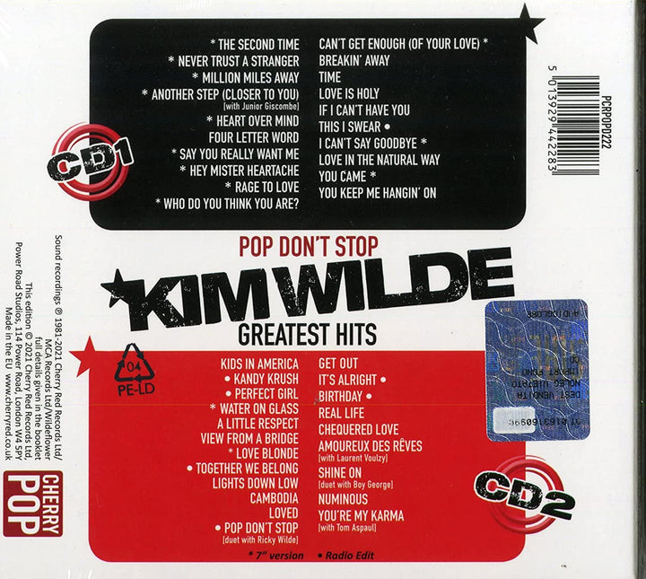 Kim Wilde – Pop Don't Stop – Greatest Hits Edition [Audio-CD]