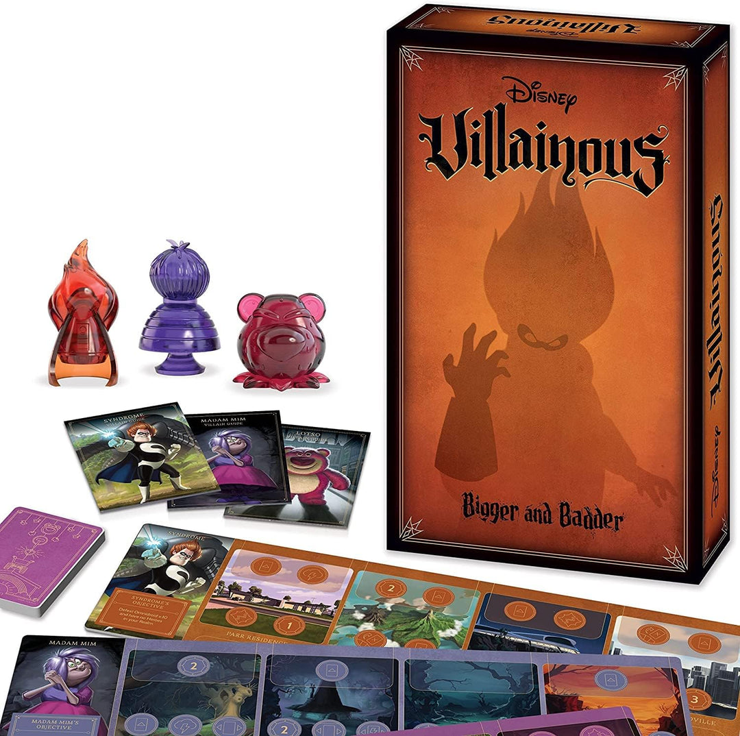 Ravensburger Disney Villainous Bigger and Badder Familienstrategie-Brettspiel für