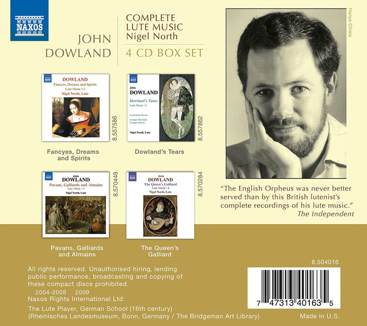 Dowland: Komplette Lautenmusik [Audio-CD]