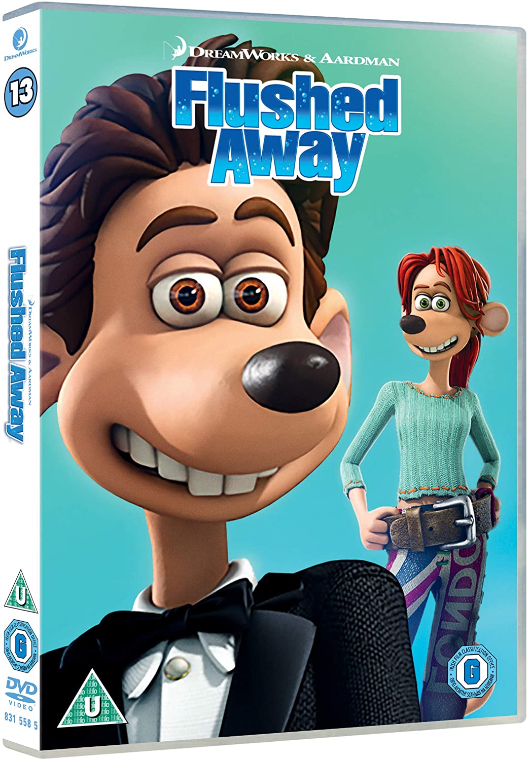 Flushed Away (Artwork-Aktualisierung 2018) – Familie/Komödie [DVD]