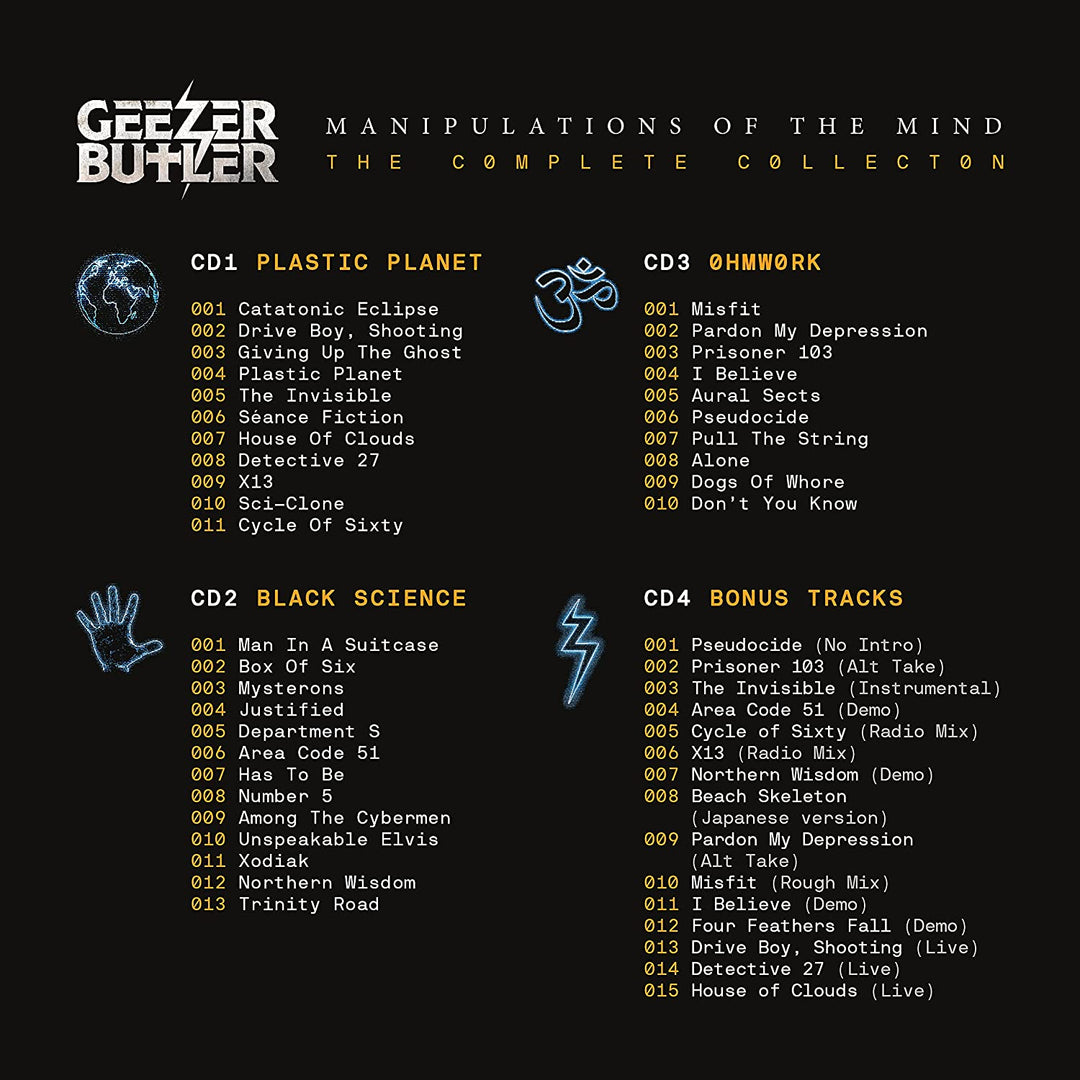 Geezer Butler – Manipulations of the Mind – Die komplette Sammlung [Audio-CD]