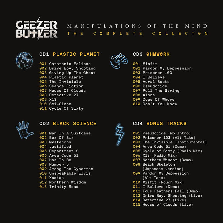 Geezer Butler – Manipulations of the Mind – Die komplette Sammlung [Audio-CD]