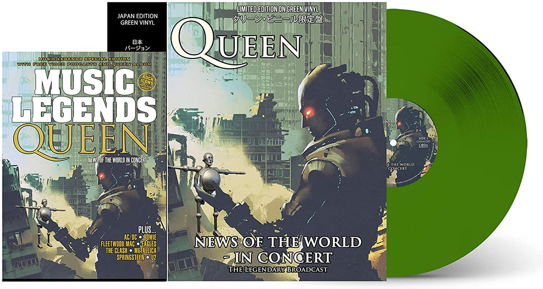 Queen – QUEEN: NEWS OF THE WORLD IN CONCERT – GREEN VINYL – BOOKZINE SPECIAL LIMITED EDI [Vinyl]