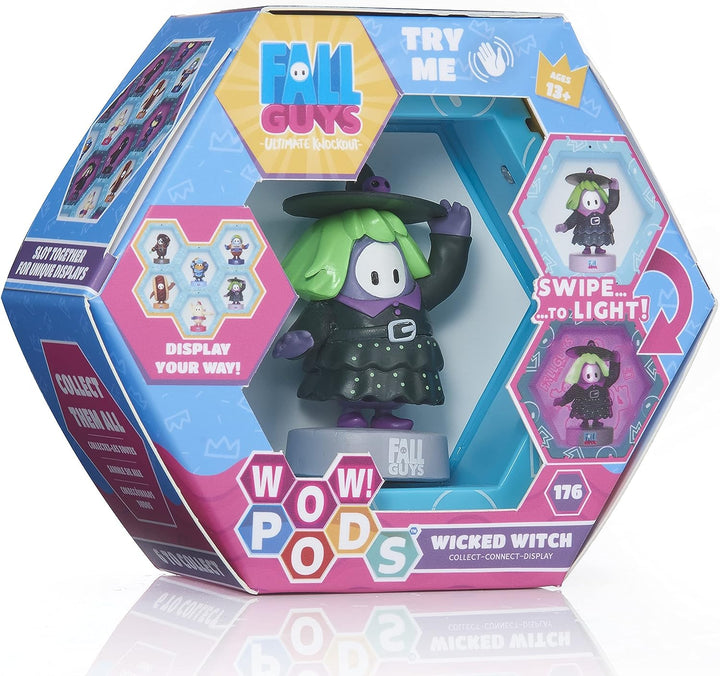 WOW! PODS Fall Guys: Ultimate Knockout – Leuchtende Wackelkopffigur „Wicked Witch“.