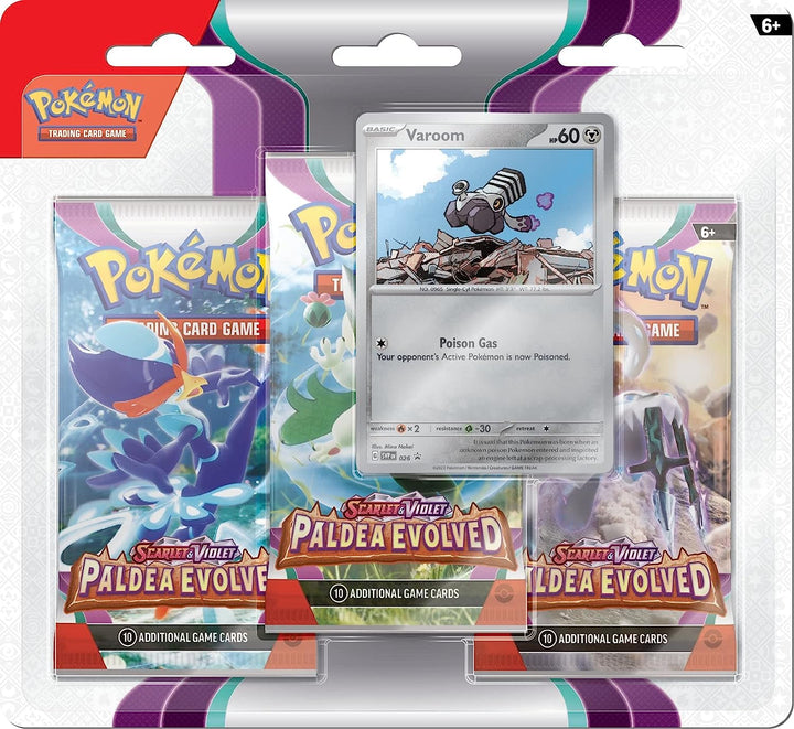 Pokémon JCC – „Carlate und Violett“ – Blisterpackung mit 3 Revolutions-Boostern – Palde