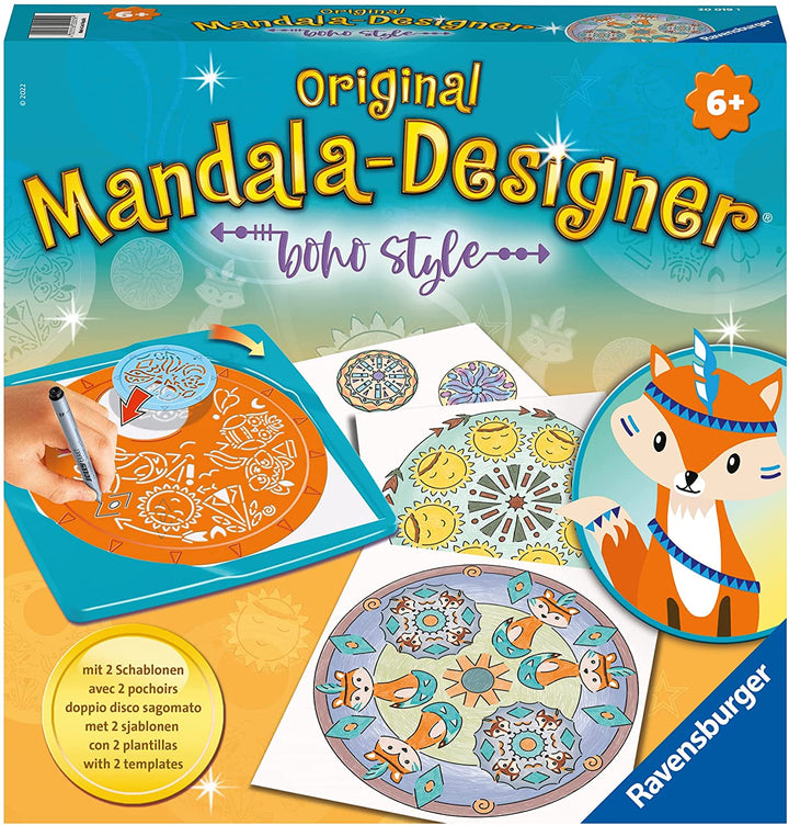 Ravensburger Midi Designer Boho Style 20019, Lernen Kinder ab 6 Jahren, Zeichnen