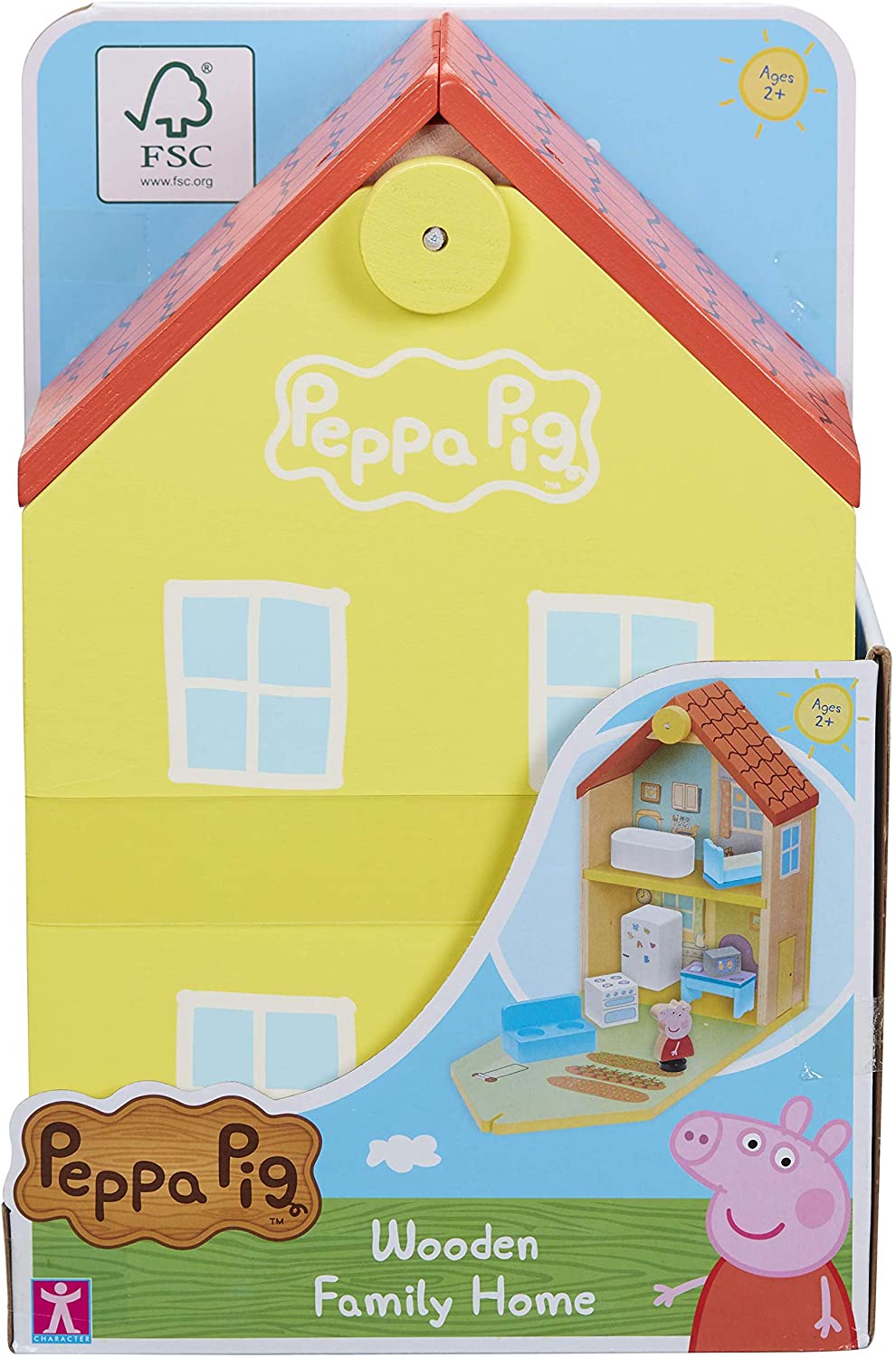 Peppa Pig 07213 Einfamilienhaus aus Holz, Mehrfarbig