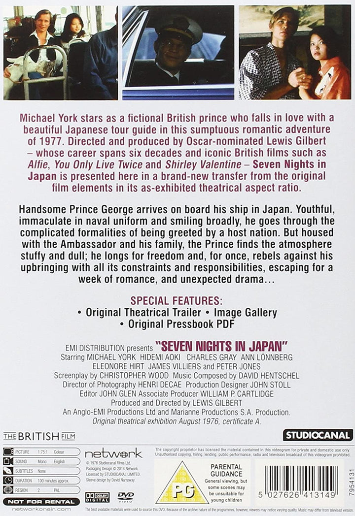Sieben Nächte in Japan – Drama/Action [DVD]