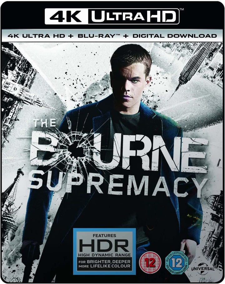 THE BOURNE SUPREMACY – (4K UHD+BD+UV) [2017] – Action/Thriller [Blu-ray]