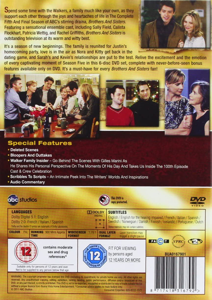 Brothers And Sisters – Staffel 1–5 – Drama [DVD]