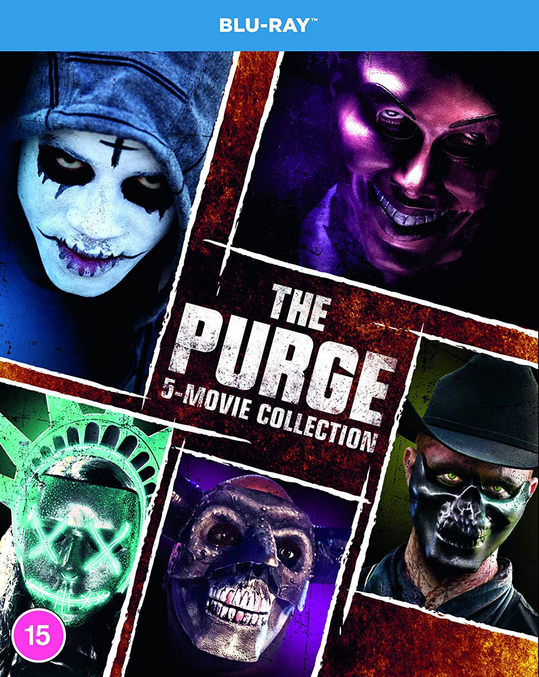 The Purge 1-5 [2021] [Region Free] – Horror/Thriller [Blu-ray]