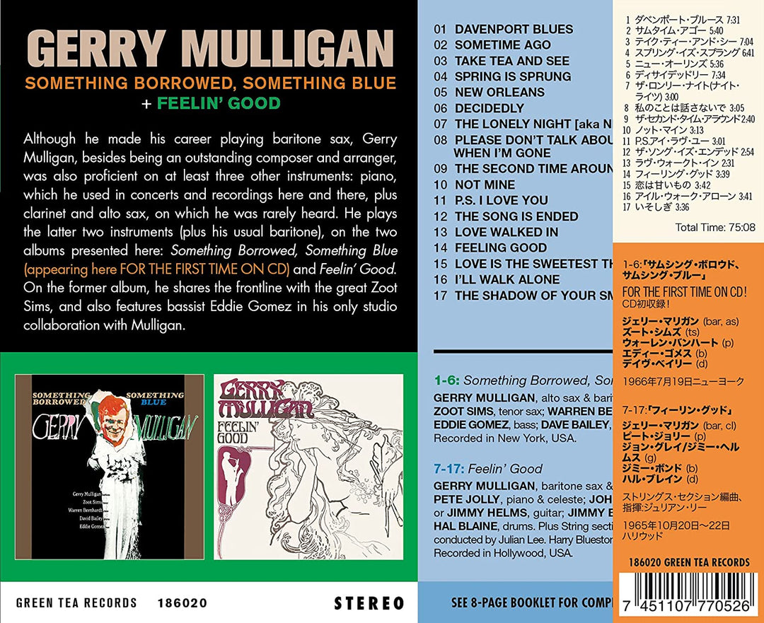 Gerry Mulligan – Something Borrowed, Something Blue [Audio-CD]