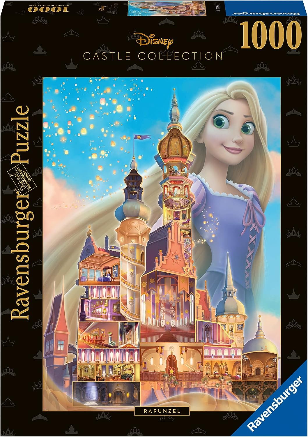 Ravensburger 17336 Disney Castles Rapunzel 1000-teiliges Puzzle für Erwachsene