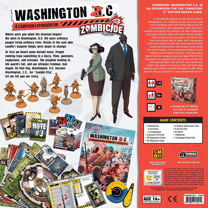 Guillotine-Spiele | Zombicide 2. Auflage: Washington ZC-Erweiterung | Brettspiel