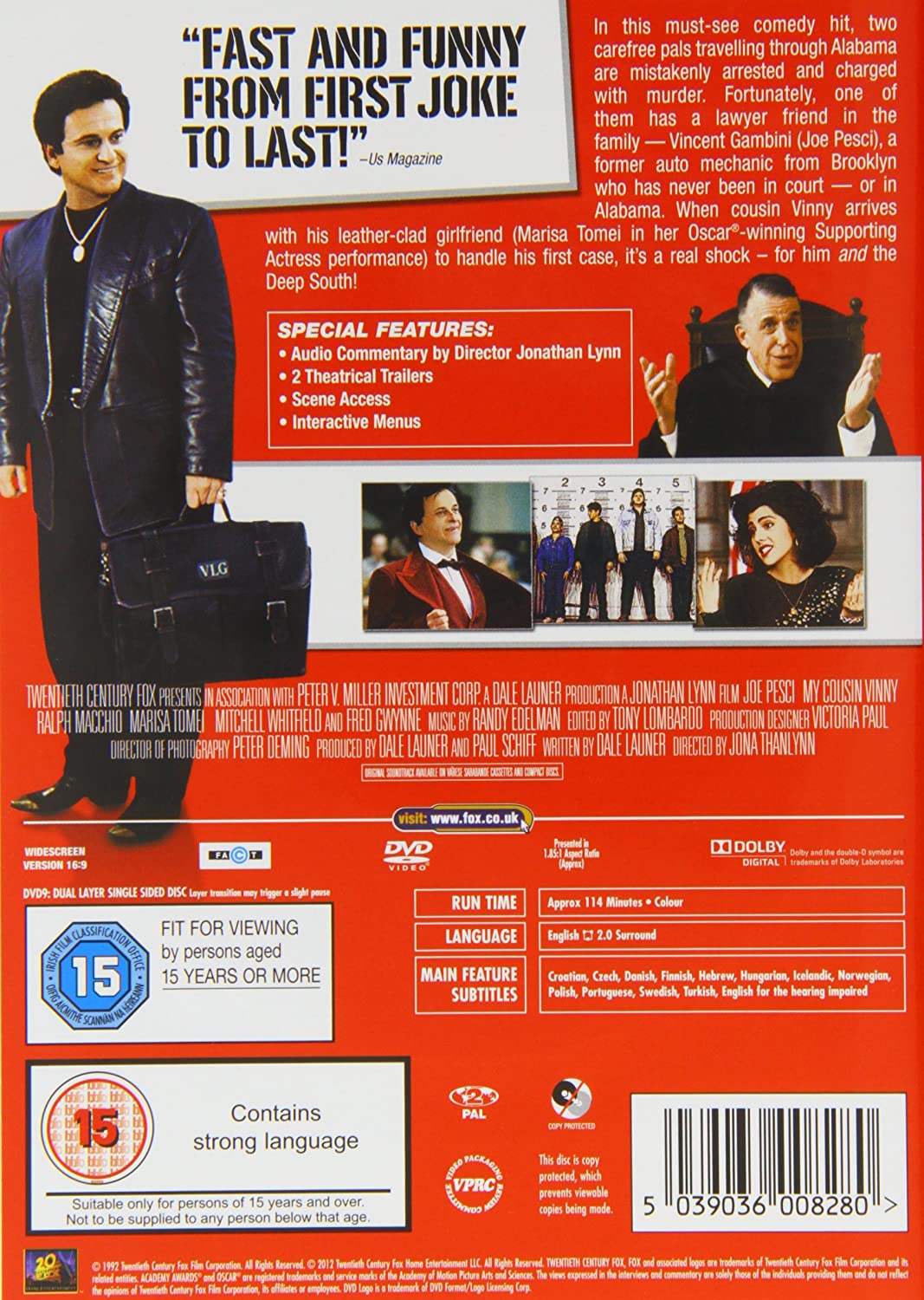 Mein Cousin Vinny – Komödie [1992] [DVD]