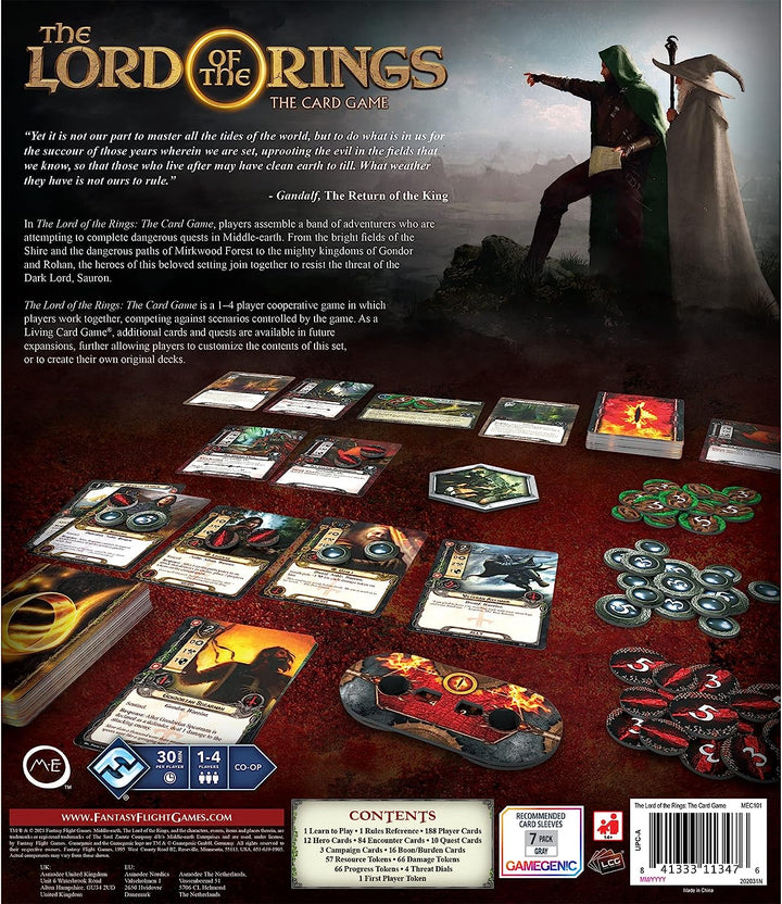 Fantasy-Flugspiele | Herr der Ringe LCG: Überarbeitetes Hauptset | Kartenspiel | Alter