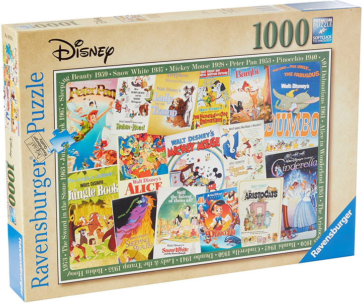 Ravensburger 19874 Disney Vintage Filmplakat 1000 Stück