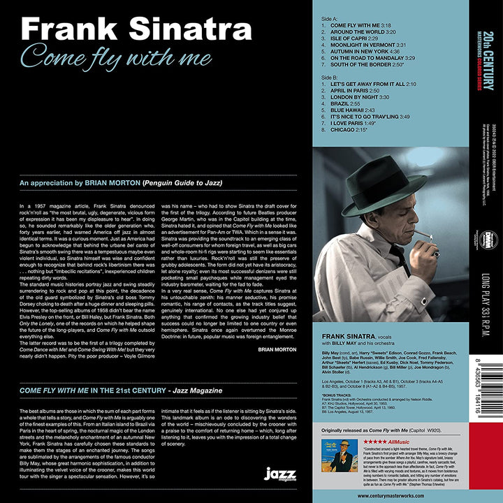 FRANK SINATRA – Come Fly With Me (Solid Blue Vinyl) [VINYL]