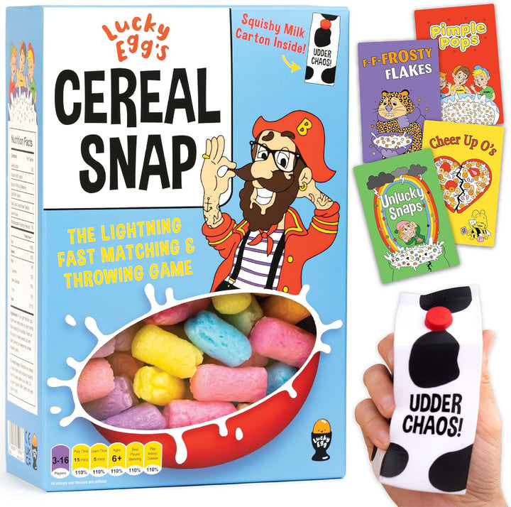 Cereal Snap: The Lighting Fast Matching & Throwing Game | 3-16 Players | Family Party Game for Teens & Kids, Active Family Card Game