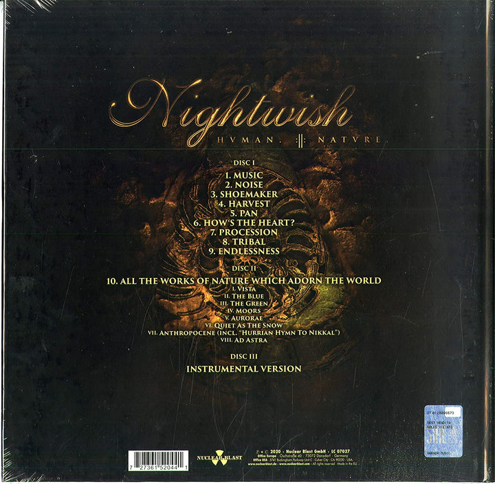 Nightwish – Nightwish: MENSCH. :II: NATUR. Earbook (48p-Booklet) inkl. Bonus-Instrumental [Audio-CD]