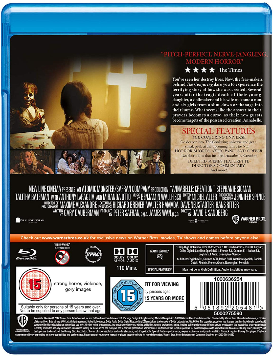 Annabelle: Creation [2017] [Region Free] – Horror/Thriller [Blu-Ray]