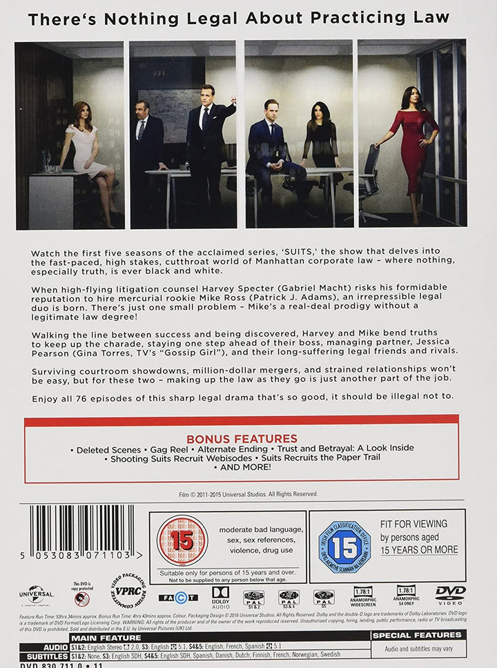 Suits - Season 1-5 (2015) - DVD (Region 2)