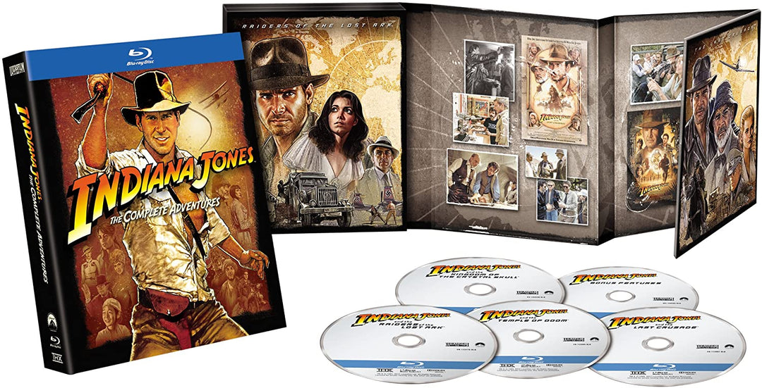 Indiana Jones: Die kompletten Abenteuer [1981] [Region Free] – Abenteuer/Action [Blu-Ray]