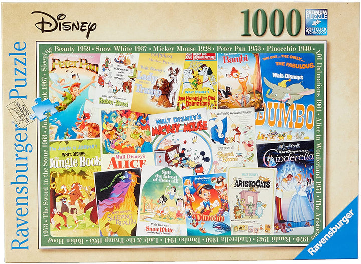 Ravensburger 19874 Disney Vintage Filmplakat 1000 Stück