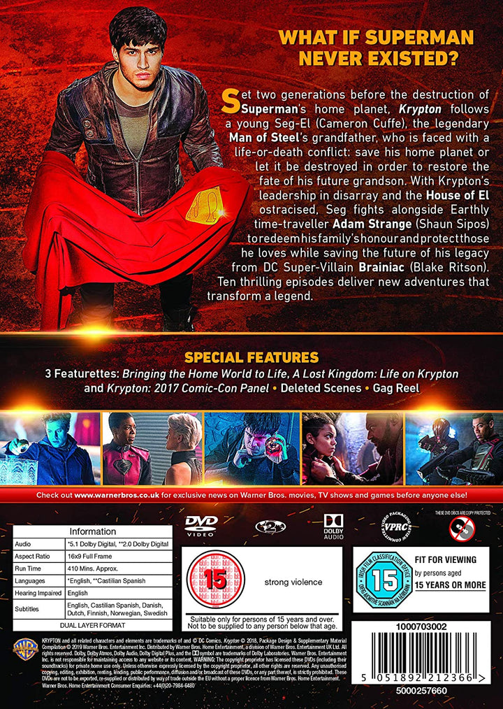 Krypton: Staffel 1 – Science-Fiction [DVD]