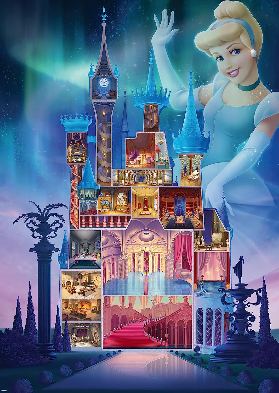 Ravensburger 17331 Disney Castles Cinderella 1000-teiliges Puzzle für Erwachsene