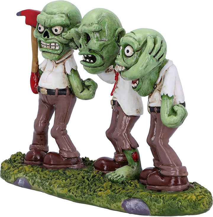 Nemesis Now Three Wise Zombies Horror Undead Creature Figur, Grün, 15,5 cm