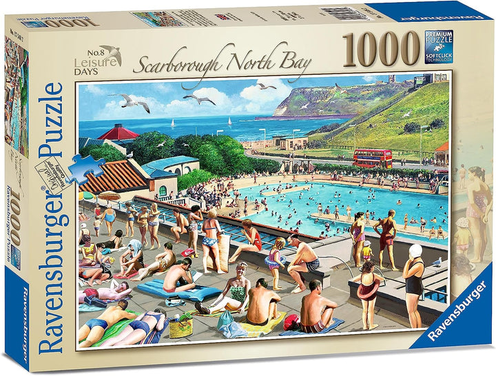 Ravensburger 17548 Leisure Days No.8-Scarborough North Bay &amp; Pool 1000-teilige Schablone