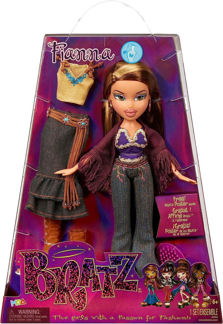 Bratz Original Fashion Doll – FIANNA – Serie 3 – Puppe, 2 Outfits und Poster – F