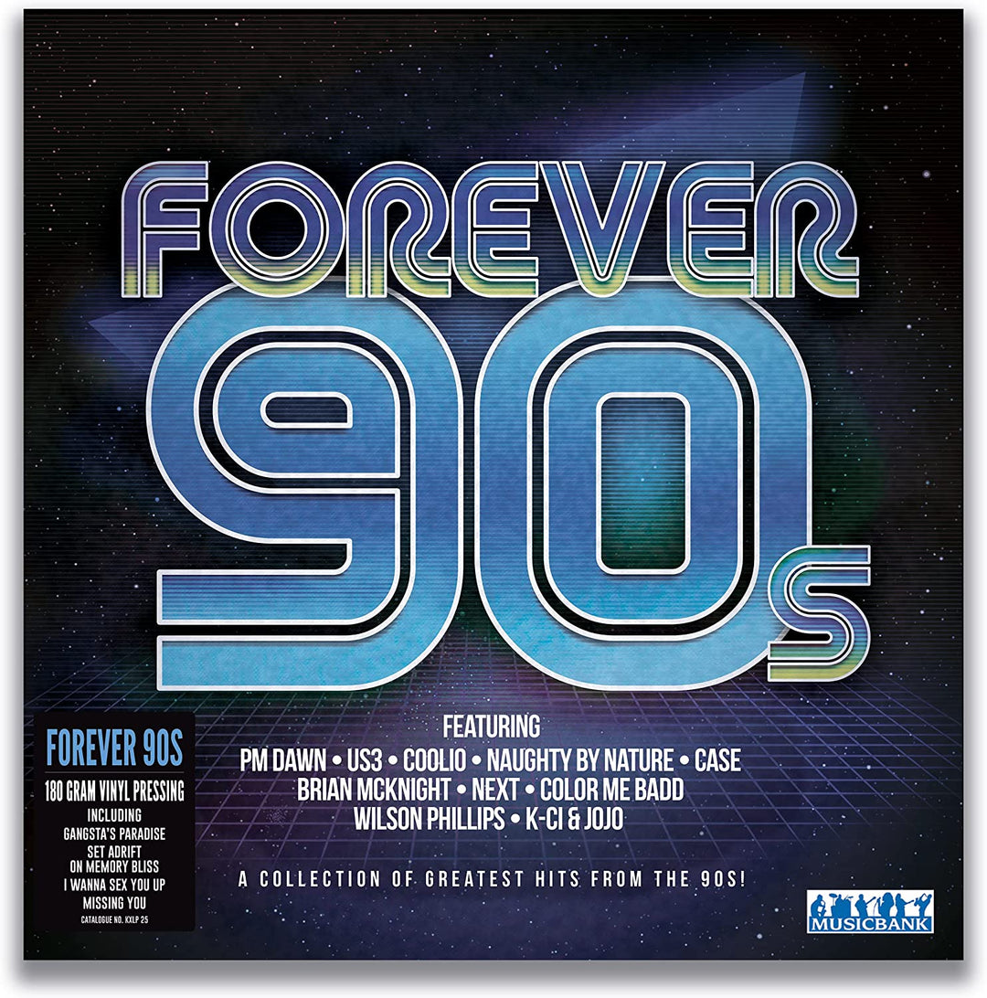 Forever 90's – Verschiedene, 180 Gramm, 12-Zoll-LP, Label: MUSICBANK [Vinyl]