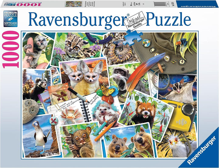 Ravensburger 17322 Traveller's Animal Journal 1000-teiliges Puzzle für Erwachsene