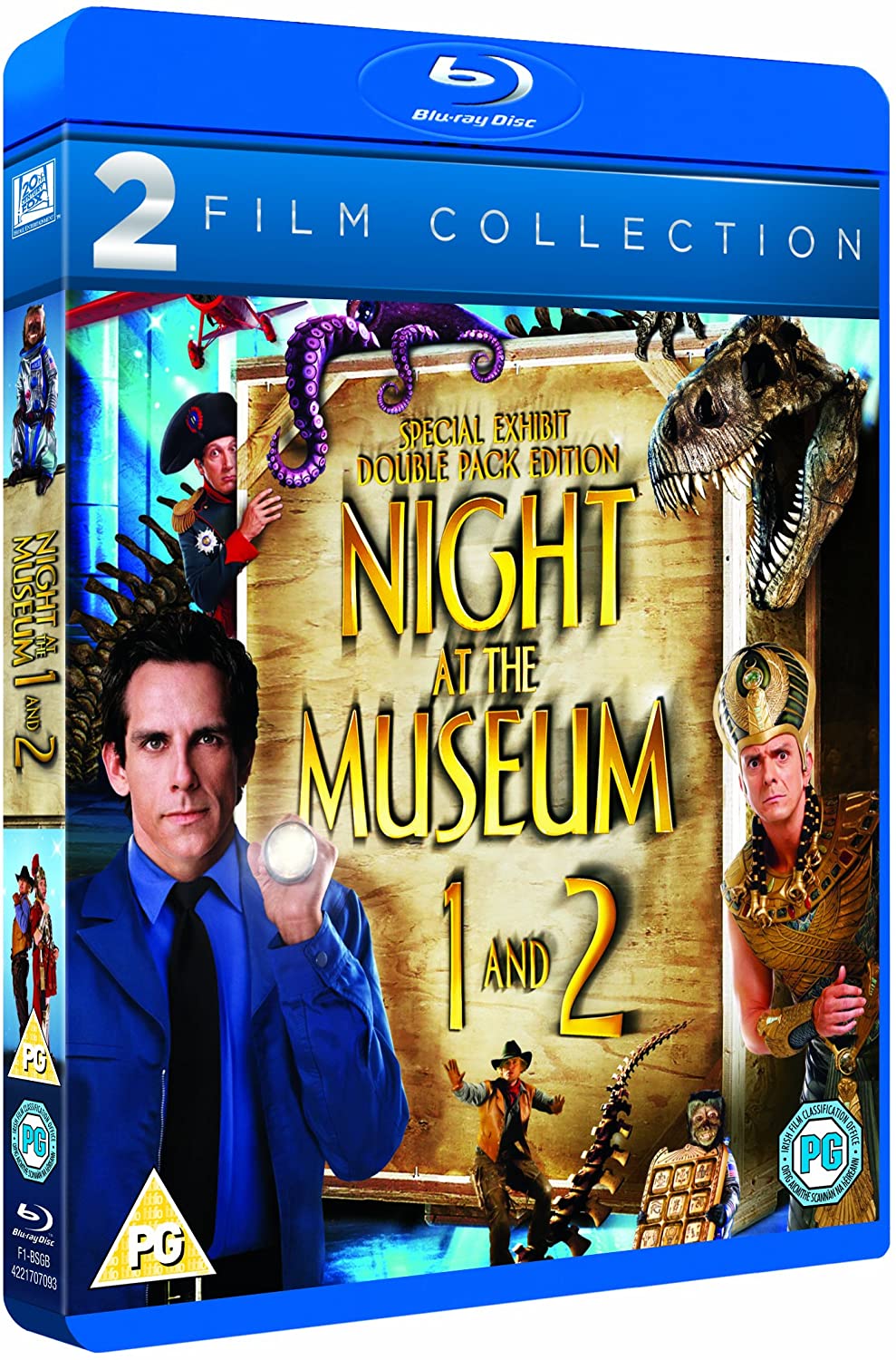 Nachts im Museum / Nachts im Museum 2 Doppelpack [2006] [Region Free] – Familie/Komödie [BLu-ray]