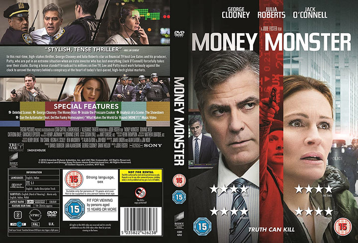 Money Monster [2016] – Thriller/Drama [DVD]