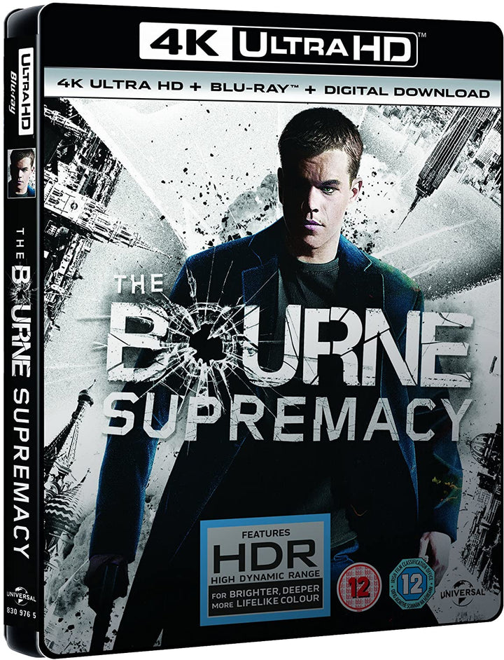 THE BOURNE SUPREMACY- (4K UHD+BD+UV) [2017] - Action/Thriller [Blu-ray]