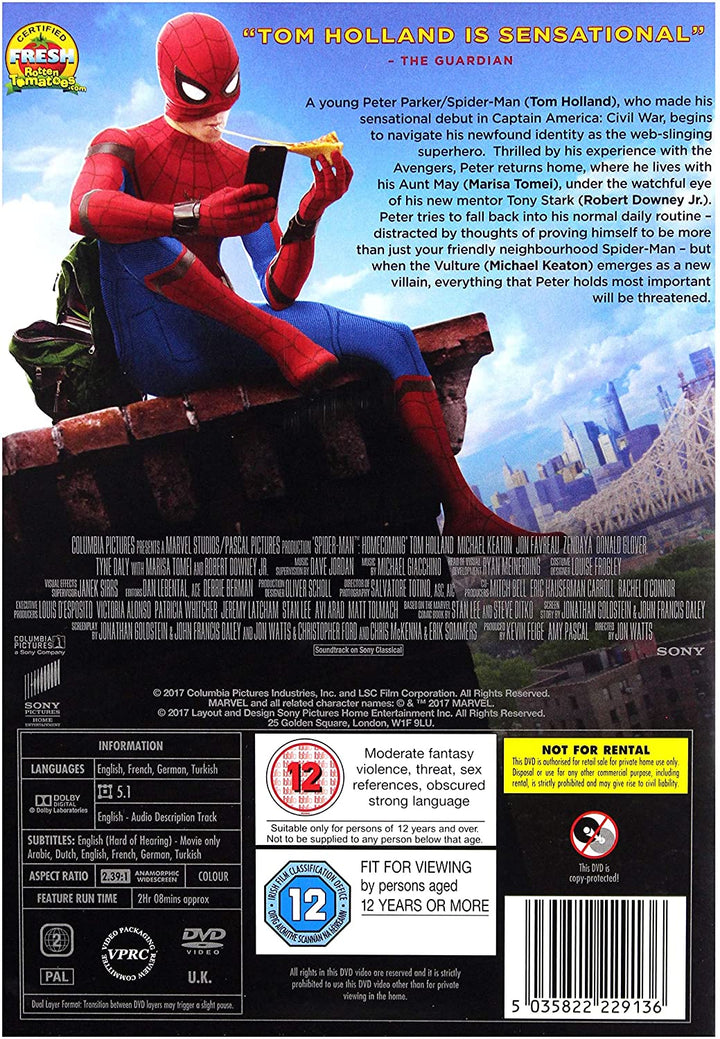 Spider-Man Homecoming – Action/Abenteuer [DVD]