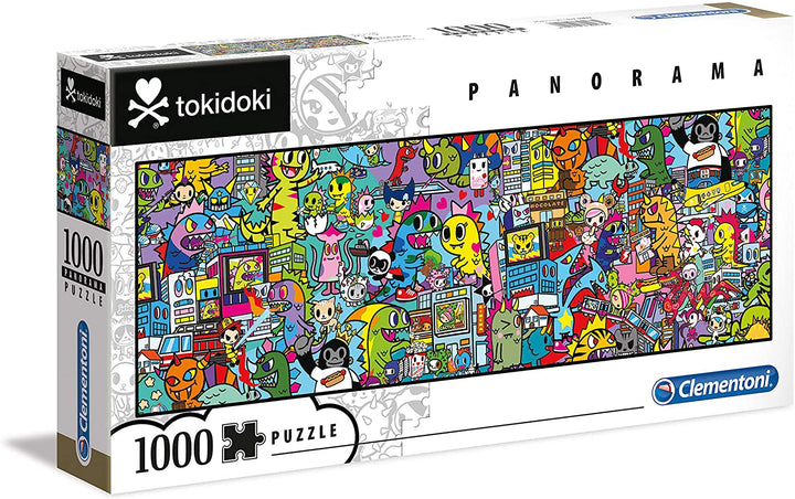 Clementoni – 39568 – Disney Panorama Collection – Tokidoki – 1000 Teile – Hergestellt in Italien – Puzzles für Erwachsene